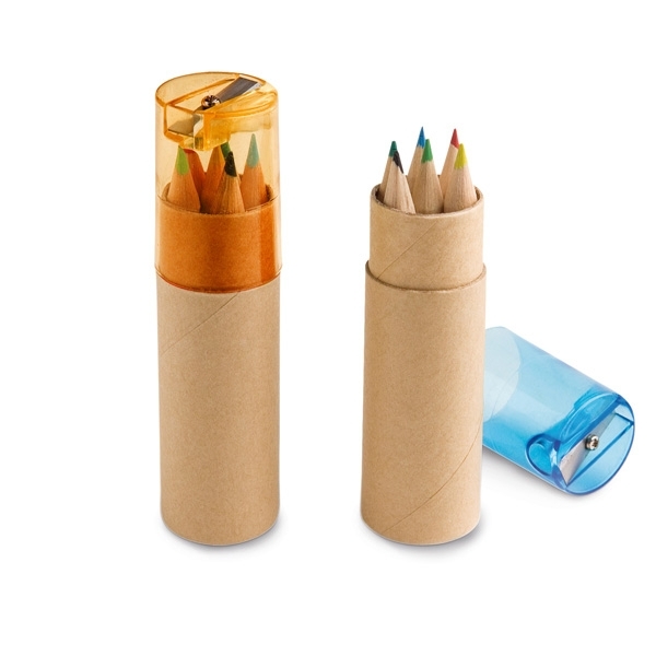 Caixa com 6 lápis de cor Personalizado