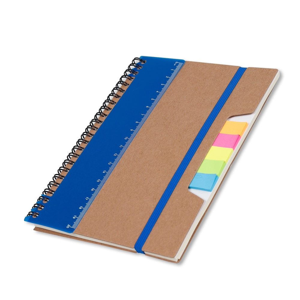 Caderno de Anotações A5 com auto adesivos