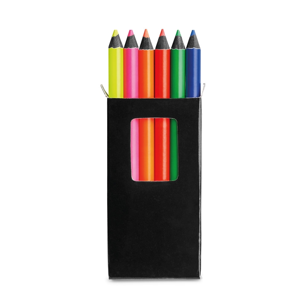 Caixa com 6 lápis de cor Personalizado