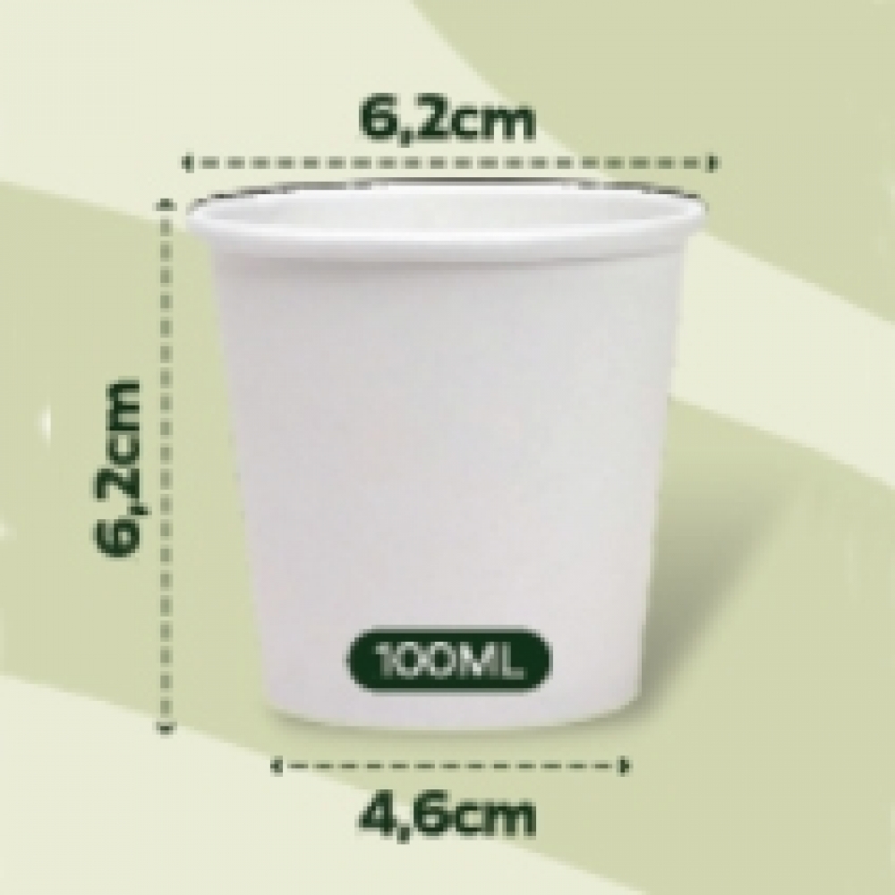 Copo em papel reciclável 100ml