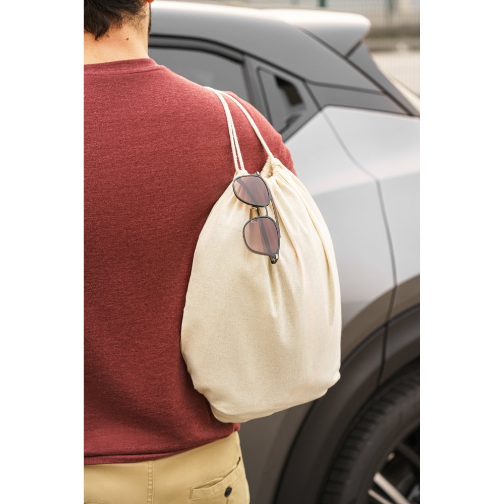 Sacola tipo mochila em algodão Personalizada