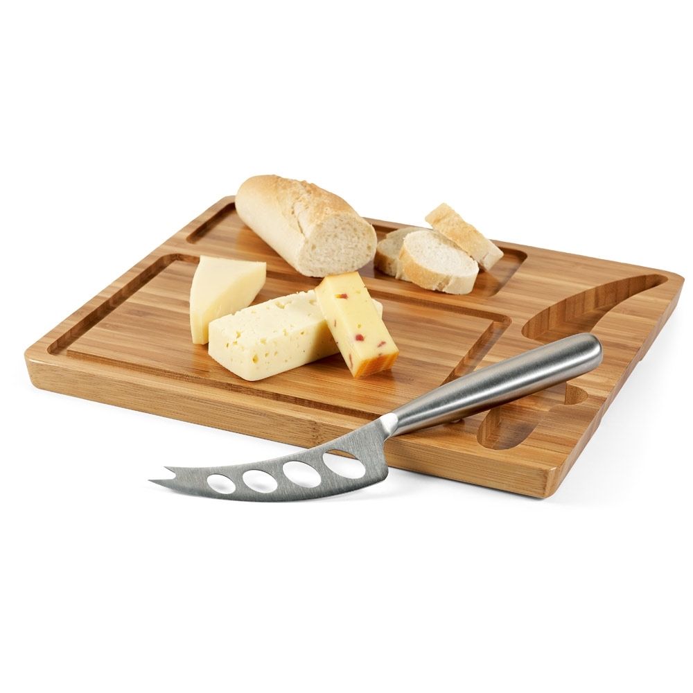 Tábua de queijos em bambu com faca Personalizado