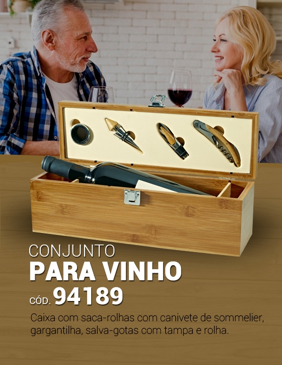 Conjunto para vinho Personalizado - 94189